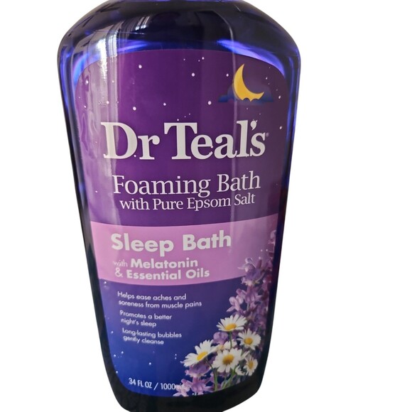 Dr Teal's Foaming Sleep Bath with Epsom Salt & Melatonin w/Dr.Teal Sleep Lotion - Picture 4 of 7
